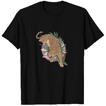 Discover leopard wild animal climb T Shirts
