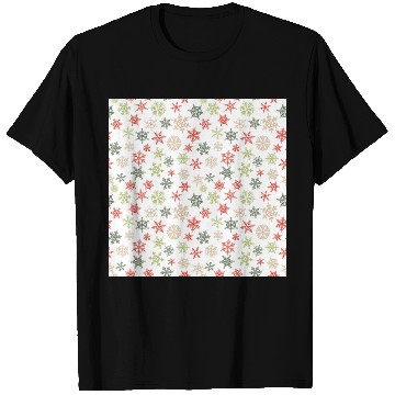 Discover Modern Snowflakes Pattern T Shirts