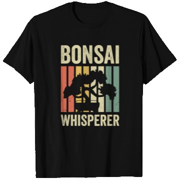 Discover Bonsai Whisperer Retro Vintage Tree Planting Gift T Shirts