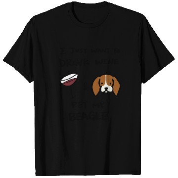 Discover I Just Want To Drink Wine Beagle T Shirts