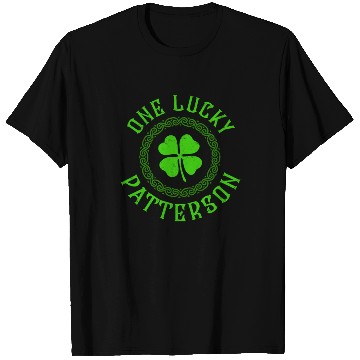 Discover One Lucky Patterson Irish Family Four Leaf Clover T Shirts