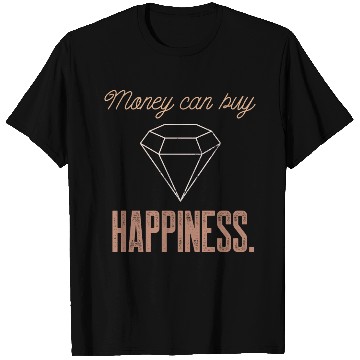 Discover Jewelry Bling Money Can Buy Happiness Funny Diamon T Shirts