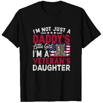 Discover US Veteran's Daughter Veterans Day Patriotic Ameri T Shirts