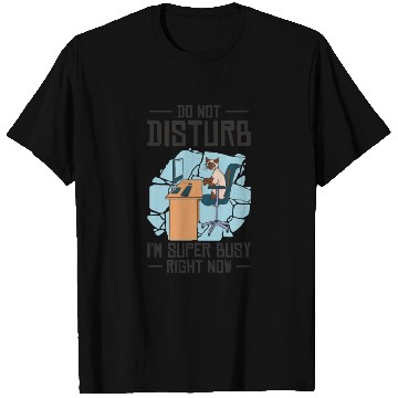 Discover Working Busy Cat Employee Cat Owner Worker T Shirts