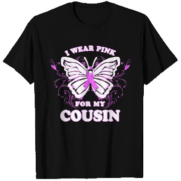 Discover Breast Cancer Awareness Wear Pink Ribbon Cousin T Shirts