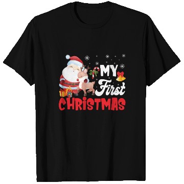 Discover My First Christmas Newborn Baby T Shirts
