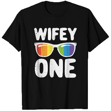 Discover Wife One Funny Lgbt Lesbian Couple LGBT Pride Gay T Shirts
