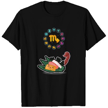 Discover Japanese Sushi Funny Scorpio Zodiac Sushi Lover T Shirts