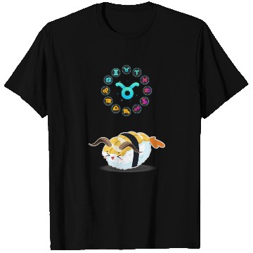Discover Japanese Sushi Funny Taurus Zodiac Sushi Lover Pun T Shirts