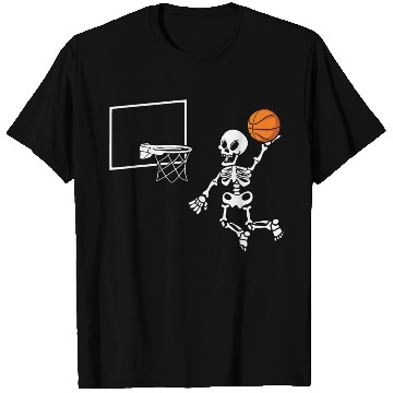 Discover Basketball Skeleton Halloween Bones Trick Or Treat T Shirts