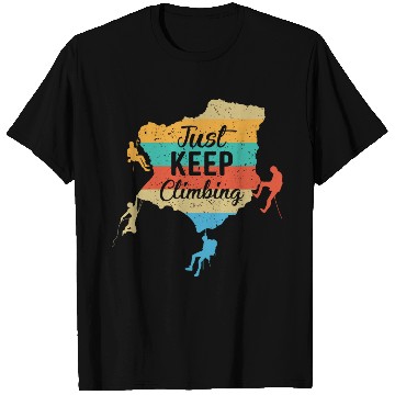 Discover Climbing Mountaineering Climber Mountains Hiking T Shirts