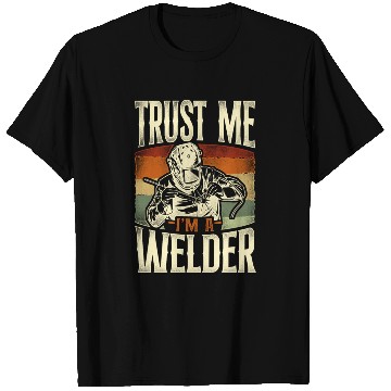 Discover Welder Welding Vintage Retro Trust T Shirts