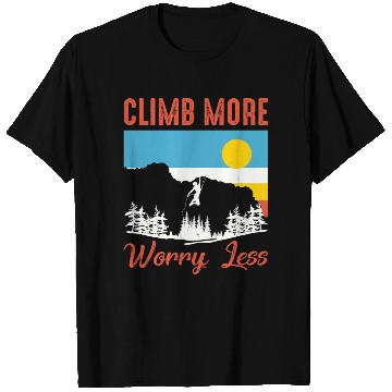 Discover Climbing Mountaineering Climber Mountains Hiking T Shirts
