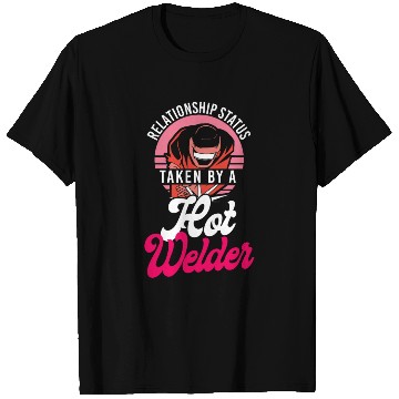 Discover Welder Welding Girlfriend Retro T Shirts