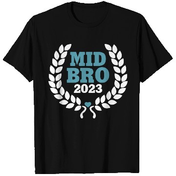 Discover Mid Bro 2023 - Middle Brother Baby Birth Boy T Shirts
