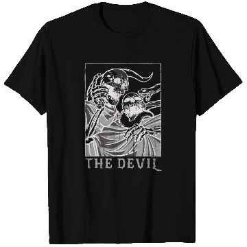 Discover Skeleton Bones Tarot Card Occult Devil Gothic T Shirts