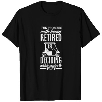 Discover Retired Retirement Funny Golf Golfer Golfing Gift T Shirts