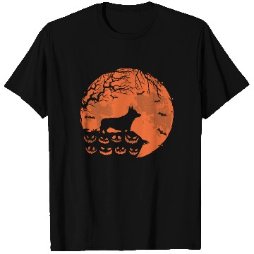 Discover Corgi And Moon Halloween Funny Dog Lover Gift T Shirts