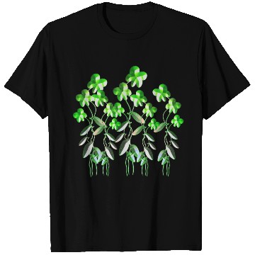 Discover green flowers icon glitter plants T Shirts