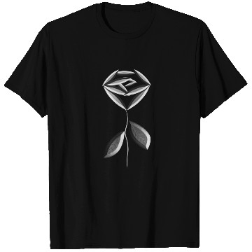 Discover gray rose flower icon T Shirts