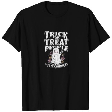 Discover Trick or treat people with kindness - cute ghost T Shirts