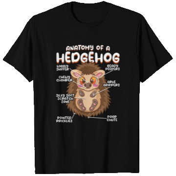 Discover Anatomy Of A Funny Hedgehog T Shirts