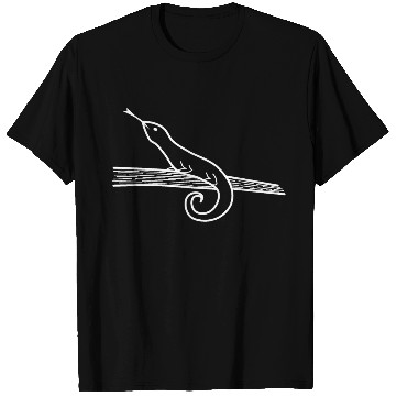 Discover Lizard on a tree branch T Shirts