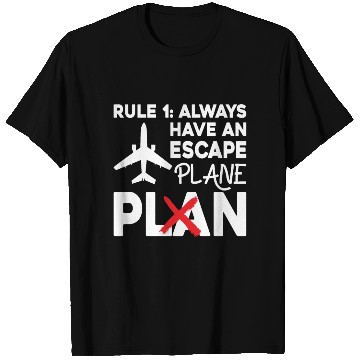 Discover Airline Pilot Pun Escape Plane Aircraft Pilot T Shirts