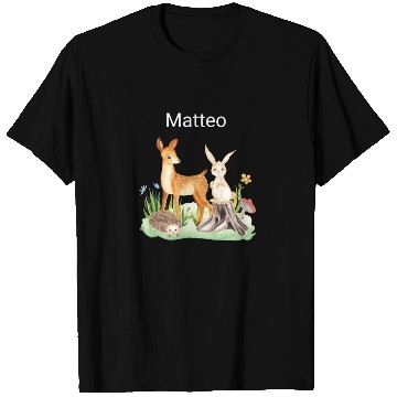 Discover Animal deer rabbit hedgehog Matteo T Shirts