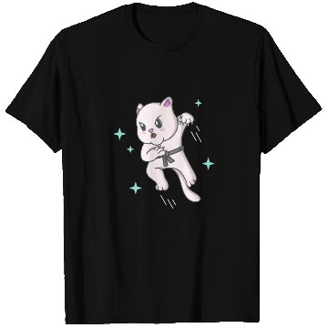 Discover Kawaii Cat Ninja Kitten Fighter Karate T Shirts