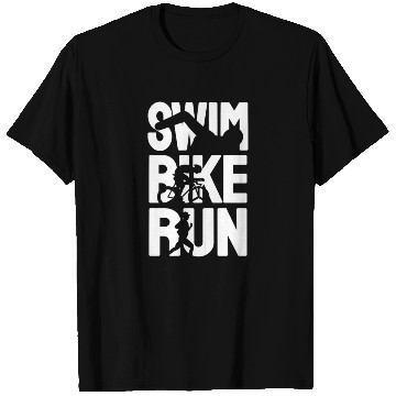 Discover Swim Bike Run T Shirts