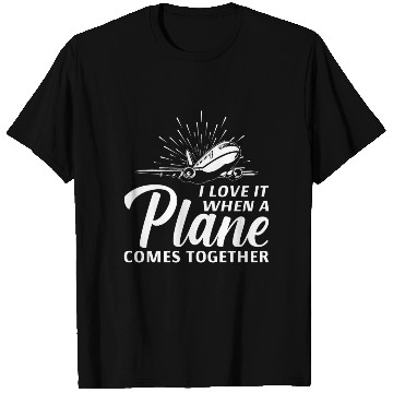 Discover Airline Pilot Plane Comes Together Aircraft Pun T Shirts