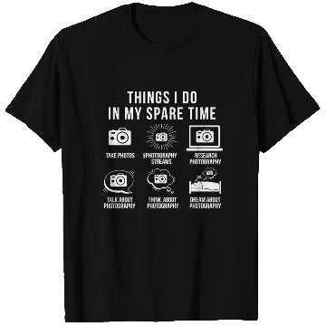 Discover Photography Camera Free Time Photographing T Shirts
