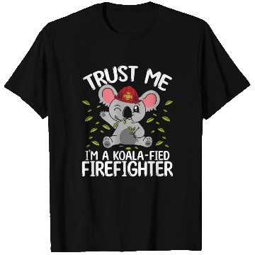 Discover Koala Firefighter Rescue Team Night Shift Fire T Shirts