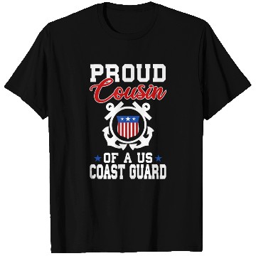 Discover Proud US Coast Guard Cousin T Shirts