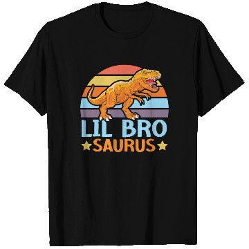 Discover Lil Bro Saurus Best Bro Ever Brotherhood Dinosaur T Shirts