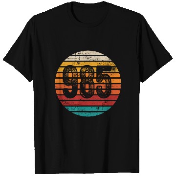 Discover Distressed Vintage Sunset 985 Area Code T Shirts