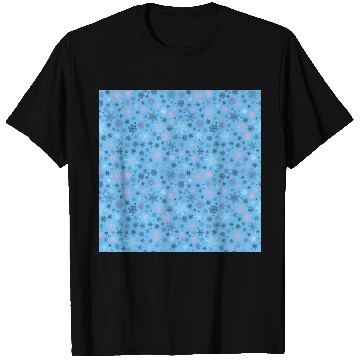 Discover Snowflakes Pattern Colorful T Shirts