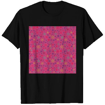 Discover Snowflakes Pattern Colorful T Shirts