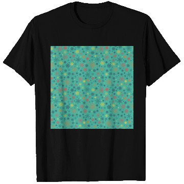 Discover Snowflakes Pattern Colorful T Shirts