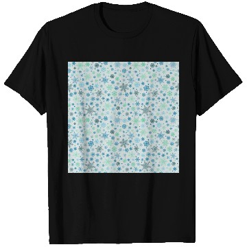 Discover Snowflakes Pattern Colorful T Shirts