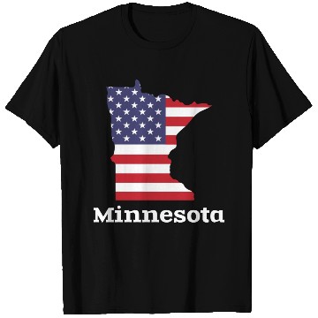 Discover US Minnesota Map Design for proud Minnesotans T Shirts