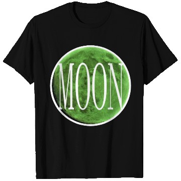 Discover Inset - Emerald Green Moon T Shirts