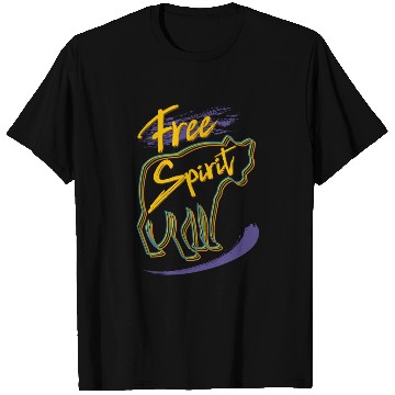 Discover Free Spirit Wolf Design T Shirts