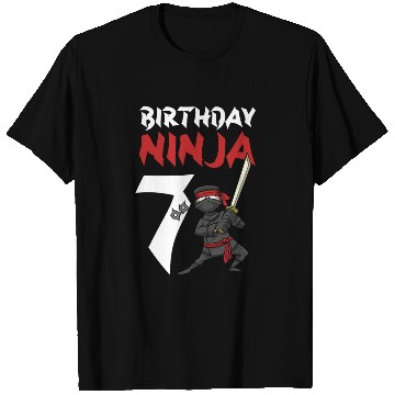 Discover Birthday Party 7 Years Old Japanese Ninja Birthday T Shirts