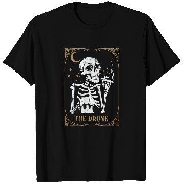Discover Tarot Card Occult Club Gothic Vice Drinker Drunk T Shirts