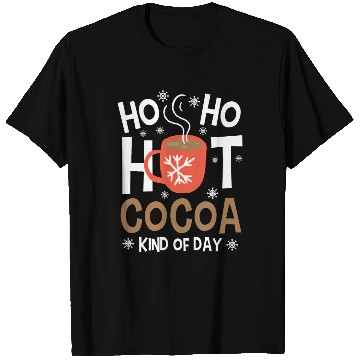 Discover Christmas Funny Ho Ho Hot Cocoa Xmas Holiday Gift T Shirts