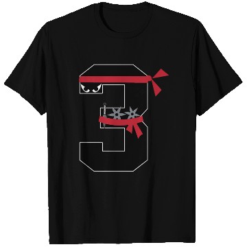 Discover Number 3 Ninja 3 Year Old Fun 3rd Birthday Gifts T Shirts