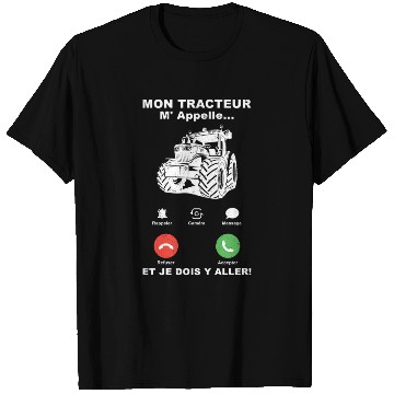 Discover Farmer France Saying Mon Tracteur M'appelle T Shirts