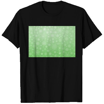 Discover Abstract Green Snowflakes Pattern T Shirts